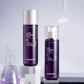 【油皮可选】韩国 Dermafirm德妃 紫苏水乳套装（爽肤水200ml+乳200ml）