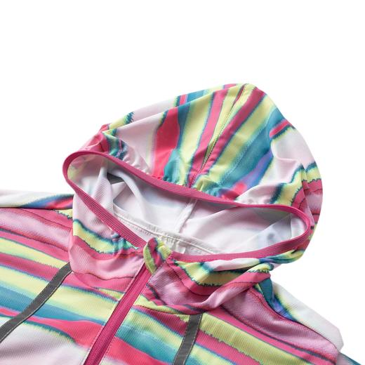 女大童跑步系列反光宽松拼接运动风衣YFDS138-1 商品图2