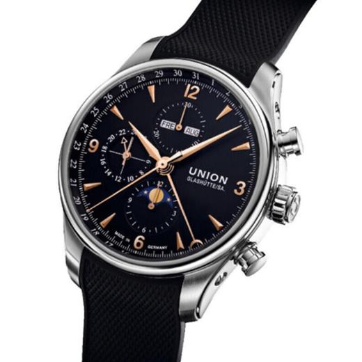 宇联（UNION GLASHÜTTE）贝利士系列月相计时码表 D009.425.17.057.11 商品图2