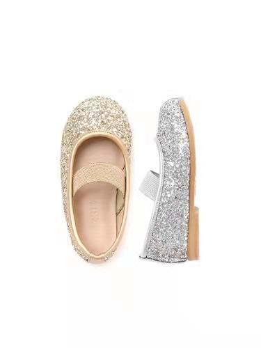 PureShare 亮片松紧带皮鞋 商品图1