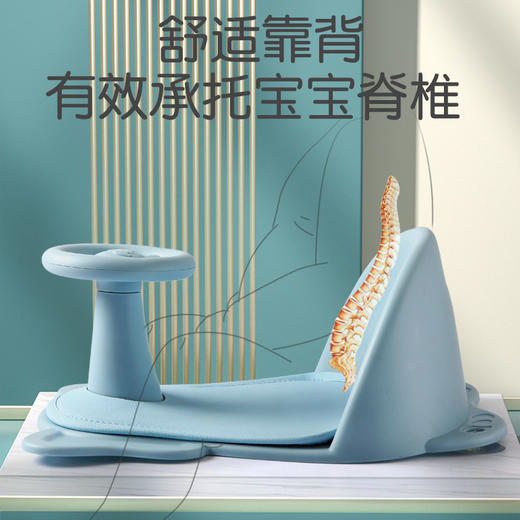 【品牌直供】宝宝洗澡坐椅婴儿可坐躺托新生儿小孩防滑座椅沐浴凳浴盆浴架 商品图2