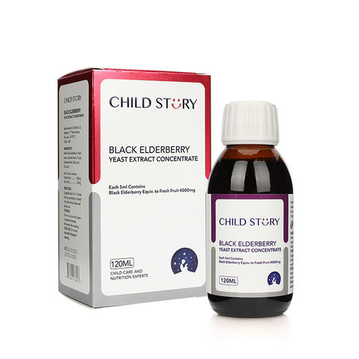 【Child Story童年故事】黑接骨木莓酵母抽提物滴剂  120ml 商品图0