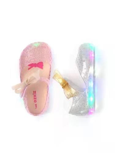 韩国Ozkids细蝴蝶结LED果冻鞋（灯不亮了，介意慎拍哦） 商品图2