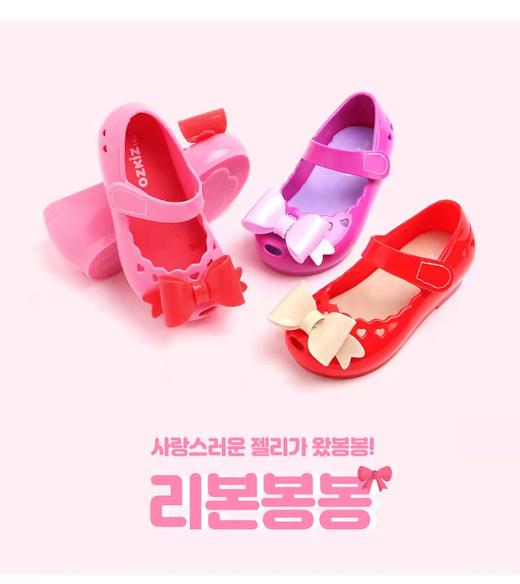 韩国Ozkids 蝴蝶结果冻鞋 商品图0