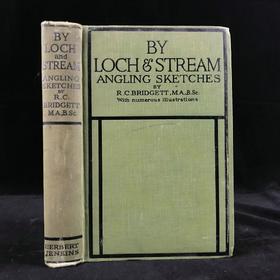 1922年 湖畔溪边：垂钓札记 16幅插图 布面精装