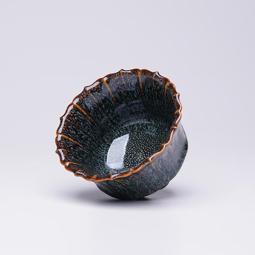 龙德堂陶艺 范泽锋烧 星月 天目盏《羽冠-大》 (库存请咨询客服) 商品图4