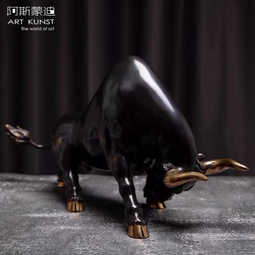 【6F】阿斯蒙迪+陈金庆公牛签名限量艺术品生肖牛纯铜摆件 商品图1