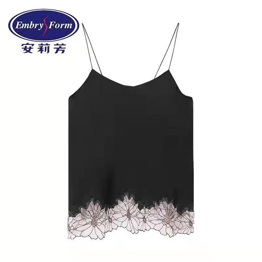 安莉芳女蕾丝刺绣带杯垫吊带背心免穿文胸家居睡衣EL00070 商品图1
