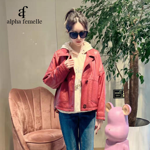 法米拉 女大装皮衣 A1A1XFI21543H 商品图0