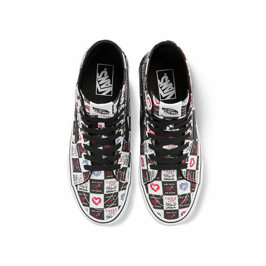 VANS黑白棋盘格贴图印花男女SK8-Hi帆布鞋VN0A4U16B0A 商品图2