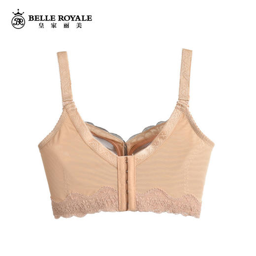 【秒杀品不退不换】皇家丽美复古风薄杯无钢圈聚拢收副乳调整型文胸W35-1 商品图3