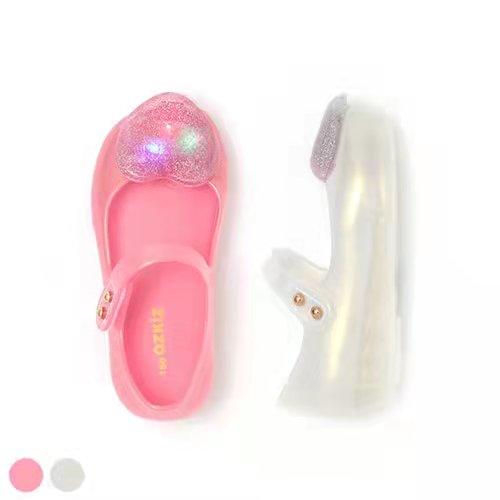 韩国ozikids 爱心LED果冻鞋 商品图3