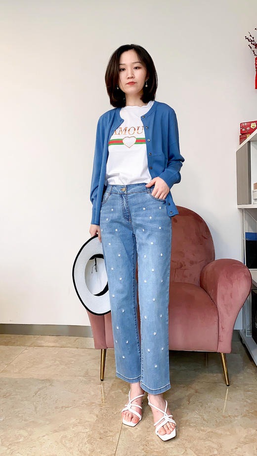  【可机洗毛衫】奇威 防晒针织开衫 02009056 商品图1