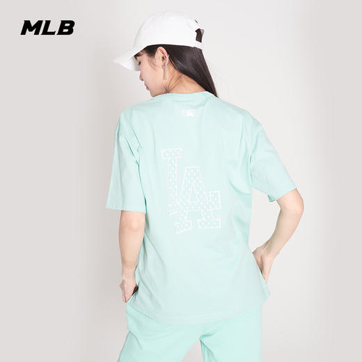 MLB男女情侣T恤大LOGO印花圆领短袖运动休闲22春夏新款3ATSM2023 商品图3