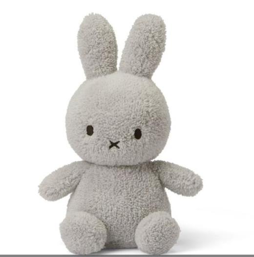 荷兰Miffy米菲兔厚绒浅灰色33cm 商品图0