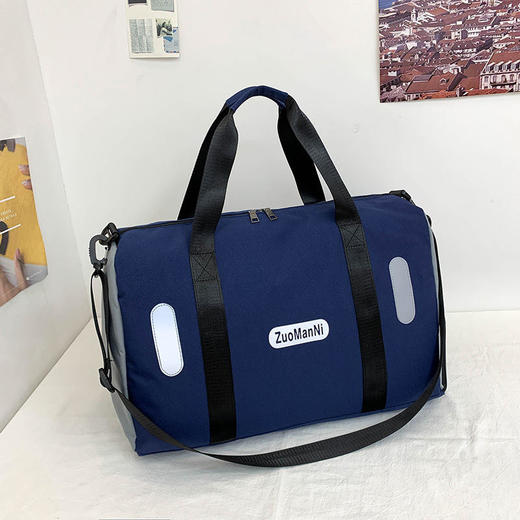 旅行包男女运动健身包，短途大容量手提旅游行李袋女轻便单肩斜挎包QY1812 商品图7
