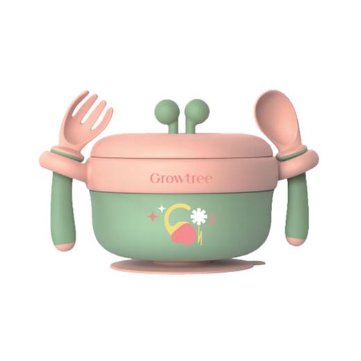 成长树不锈钢广口注水保温碗400mL 商品图1