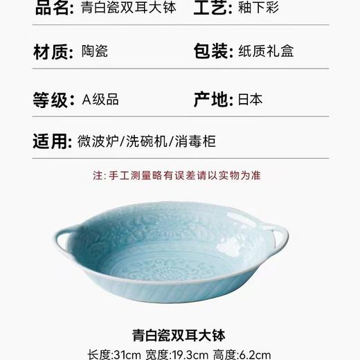 8F 西海日瓷日本进口双耳大钵 商品图1