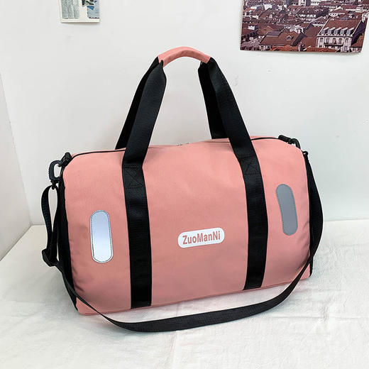 旅行包男女运动健身包，短途大容量手提旅游行李袋女轻便单肩斜挎包QY1812 商品图8