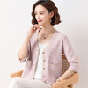 冰丝针织开衫，宽松夏季薄款中袖防晒衫小款外套空调衫CC-101-92237 商品缩略图3