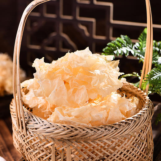 食在有方有机银耳高山生态干货白木耳古田莲子银耳羹即食糯耳70g 商品图3