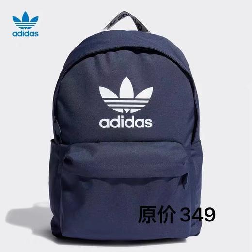 天空之城-ADIDAS三叶草深蓝色双肩背包 商品图0