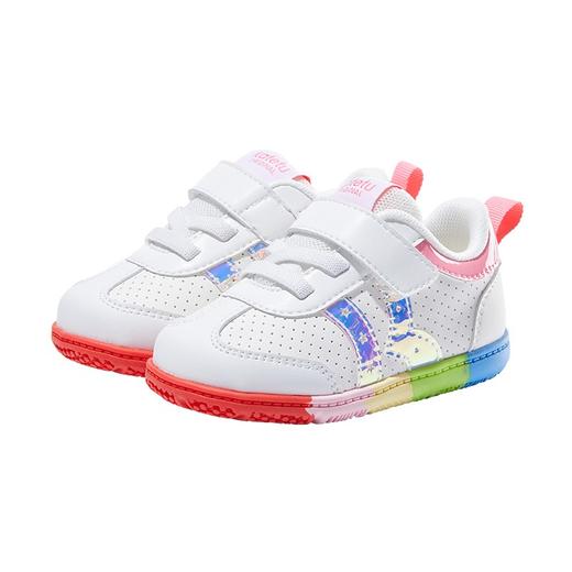 卡特兔婴儿鞋女宝宝学步鞋春季小白鞋婴童鞋软底小童鞋幼儿鞋皮鞋 商品图4