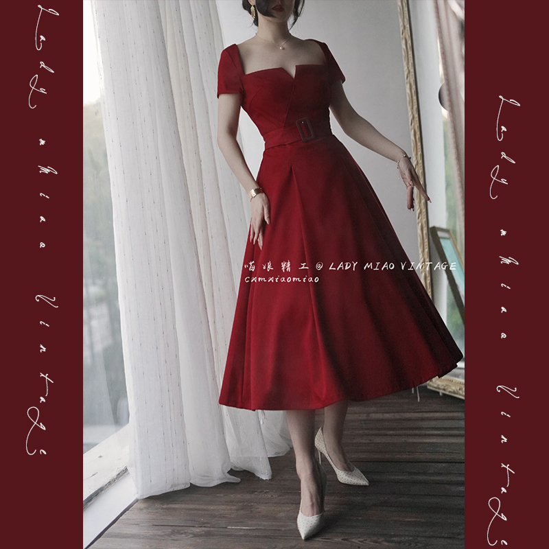 #1112【复团】喵娘精工/定制《麦瑟尔精彩人生》复古vintage麦瑟尔夫人小红裙