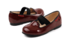 韩国进口品牌童鞋-酒红百搭平底小皮鞋 商品缩略图2