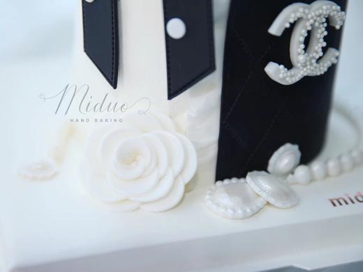 女生蛋糕 优雅黑色波点蝴蝶结 CHANEL 小香风 山茶花 商品图3