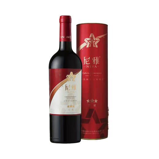 【整箱】尼雅三星赤霞珠干红葡萄酒 商品图1