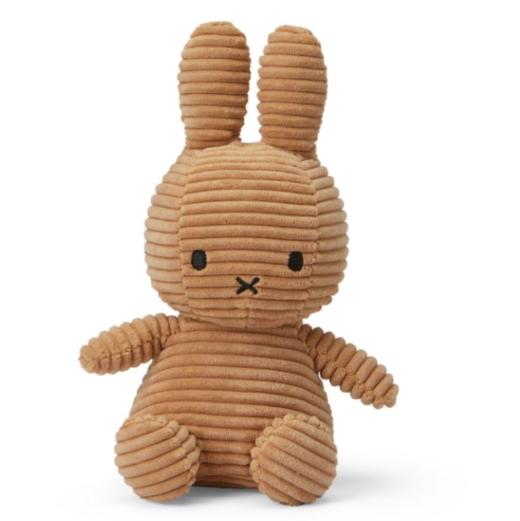 荷兰Miffy米菲兔灯芯绒米黄色23cm 商品图0