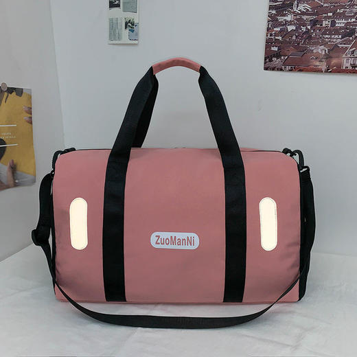 旅行包男女运动健身包，短途大容量手提旅游行李袋女轻便单肩斜挎包QY1812 商品图4