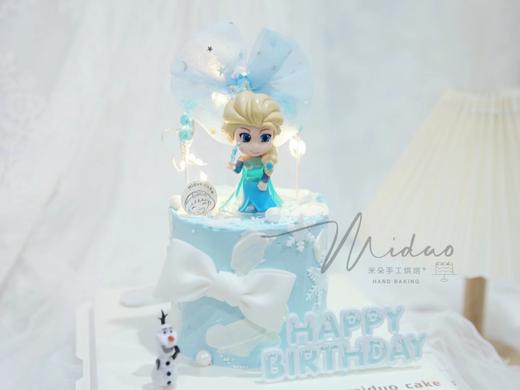 女孩款 冰雪奇缘艾莎公主  雪宝 翻糖蝴蝶结 商品图0