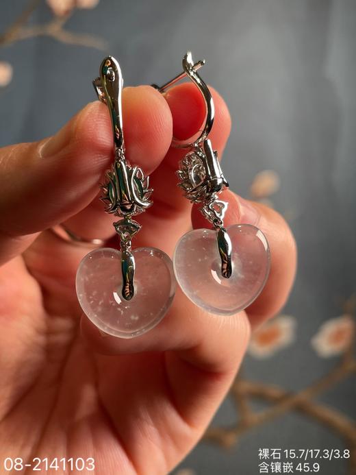 08-2141103，玻璃心形耳坠吊坠两用款，89999 商品图8
