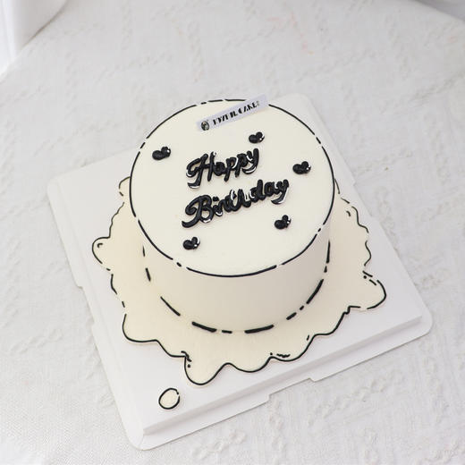 白色系漫画蛋糕 商品图0