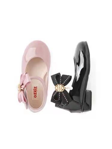 韩国进口品牌童鞋-珍珠蝴蝶结皮鞋 商品图5