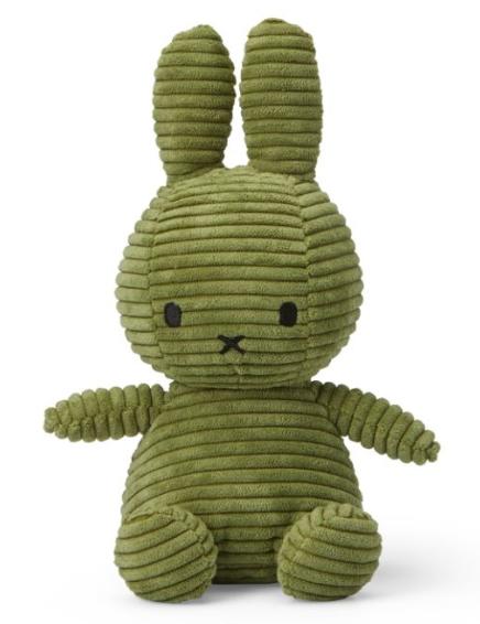 荷兰Miffy米菲兔灯芯绒橄榄绿23cm 商品图0