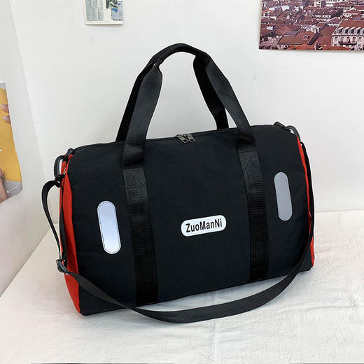 旅行包男女运动健身包，短途大容量手提旅游行李袋女轻便单肩斜挎包QY1812 商品图6