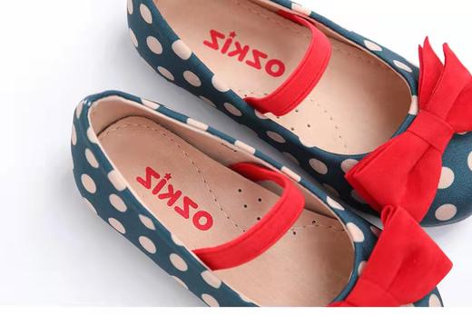 韩剧《我背后的陶斯》同款 ozkiz 波点蝴蝶结皮鞋 商品图1