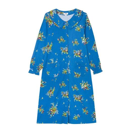 Isyfen/伊丝芬 双层针织印花 长袖睡裙 简洁舒适 商品图4