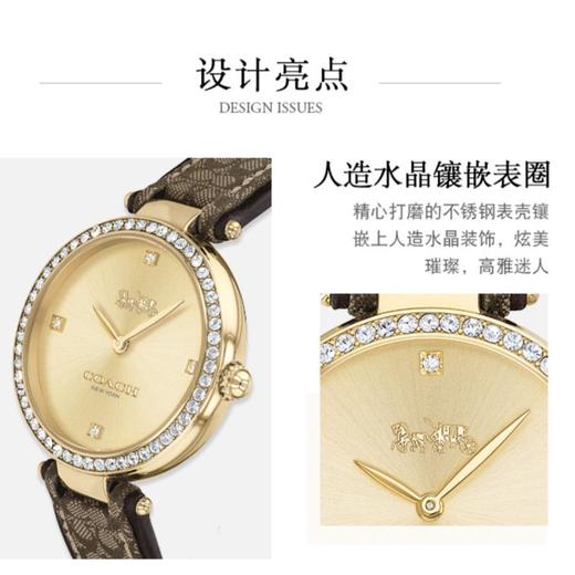 1楼COACH/蔻驰PARK系列经典日晖纹表盘时尚简约石英女士手表 商品图4