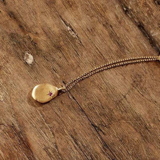 北京仓｜ Monsieur-Rosalie-红宝石 护身符徽章 项链［法国设计师］ 商品图3