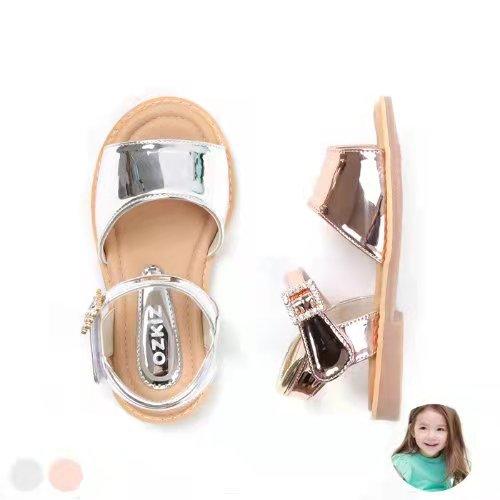 韩国ozkids 金属皮质小凉鞋 商品图1