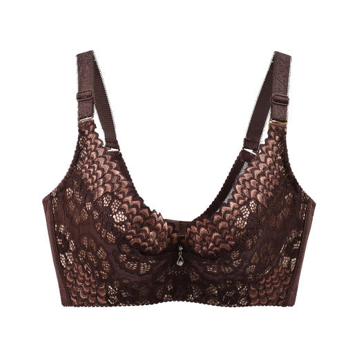 皇家丽美大胸显小薄杯调整型内衣收副乳聚拢文胸W101-1 商品图0