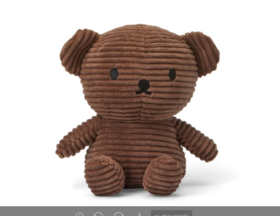 荷兰Miffy鲍里斯小熊灯芯绒棕色17cm