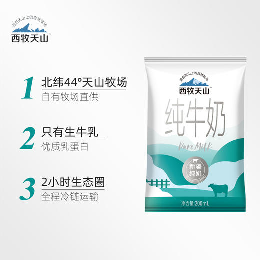S 西牧天山纯牛奶利乐枕200ml*20袋 商品图4