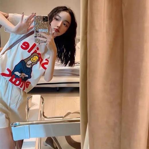 【限时折扣】小众设计感卡通宽松短袖T恤（蒙娜丽莎）S-L（非质量问题不退不换） 商品图2