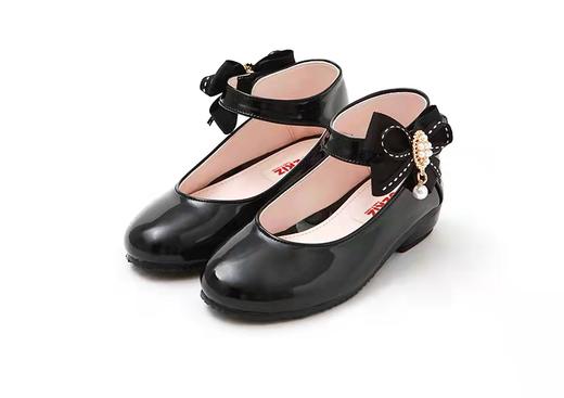 韩国进口品牌童鞋-珍珠蝴蝶结皮鞋 商品图4
