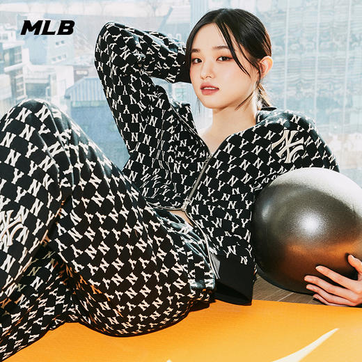 MLB男女运动外套复古老花连帽拉链衫休闲22年春季新款3ATRM0121 商品图2